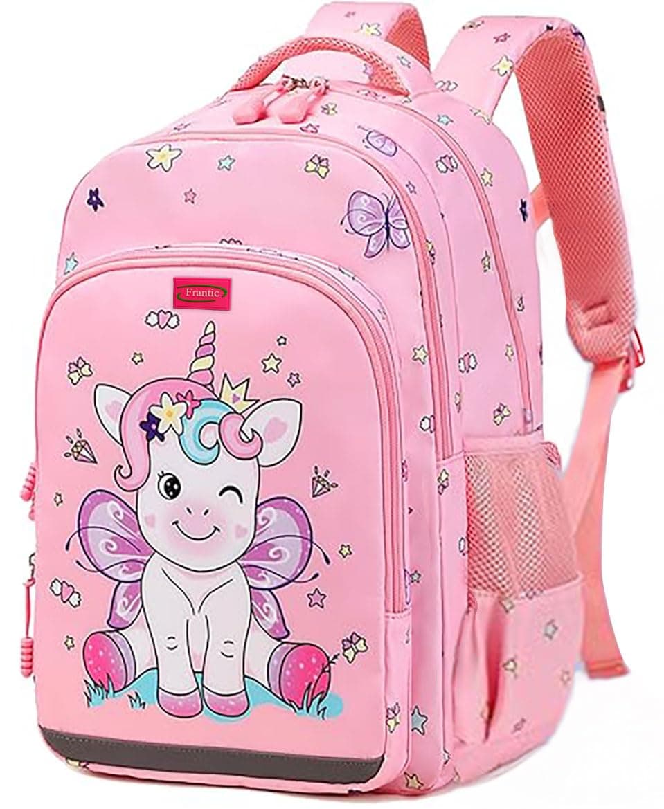 Frantic RR Waterproof Polyester 26L School Backpack | Lightweight Daypack & Picnic Bag for Boys & Girls | Durable, Spacious & Stylish Travel Bag