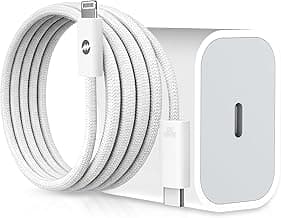Mozen by Amkette iPhone Charger Adapter 20W (MFi-Standard & BIS Certified) with Lightning Cable, Fast Charging iPhone Adapter 20W, Compatible with iPhones, Airpods & iPads, 1 Year Warranty