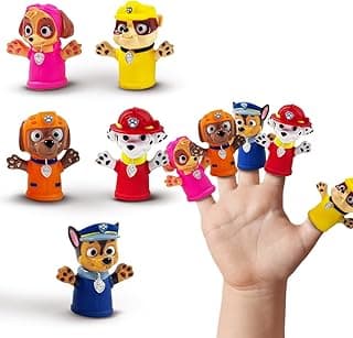 Wembley 5 Pcs Paw Patrol Finger Puppet Toy for Kids Mini Squishy Figure Toys for Boys Girls Party Favors, Shows Playtime, Schools, Return Gifts, Role Play Toys