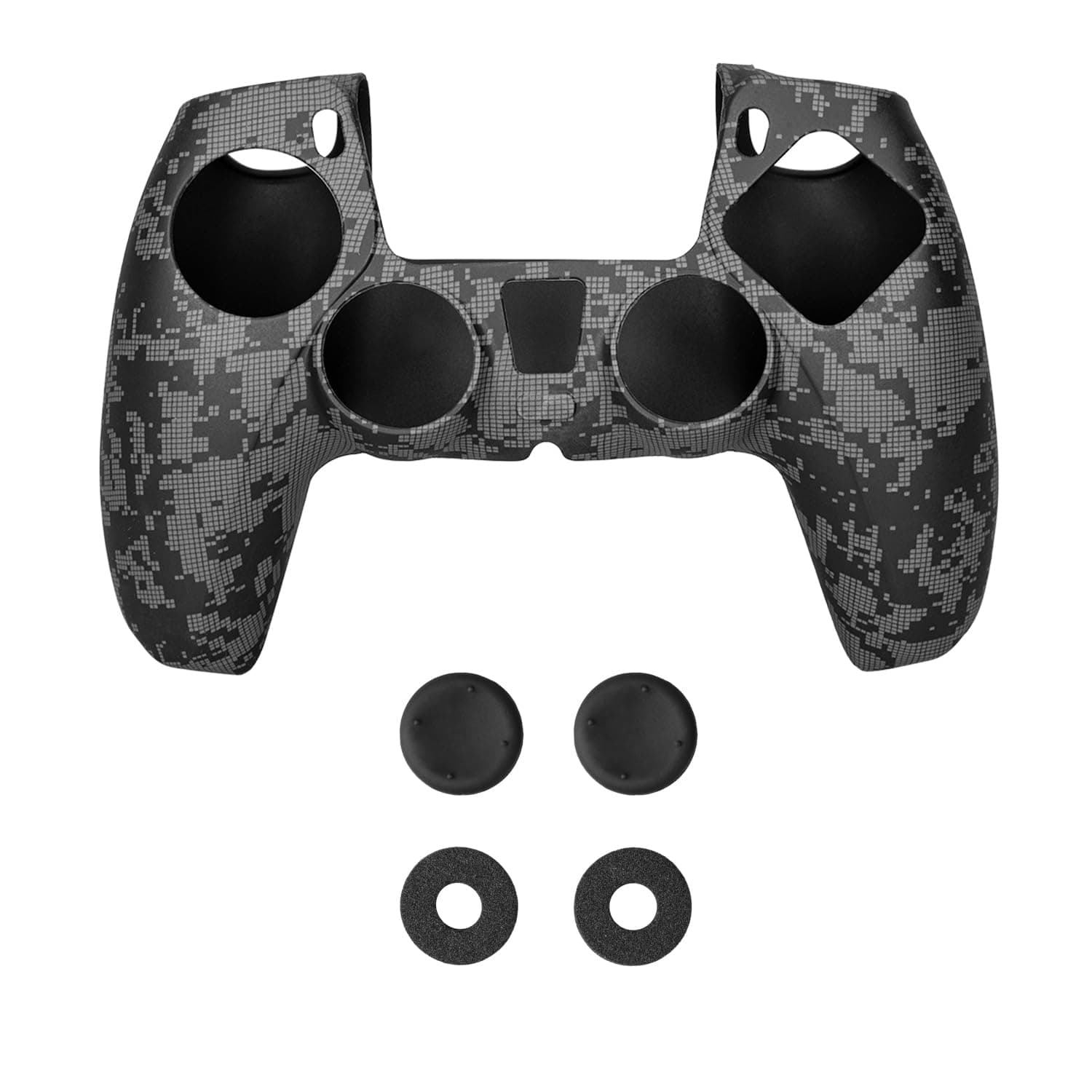 NiTHO PS5 GAMING KIT CAMO, Customizing Skin Grip Handle Cover for Sony PS5 Dualsense Controller with Thumb Grips Camo