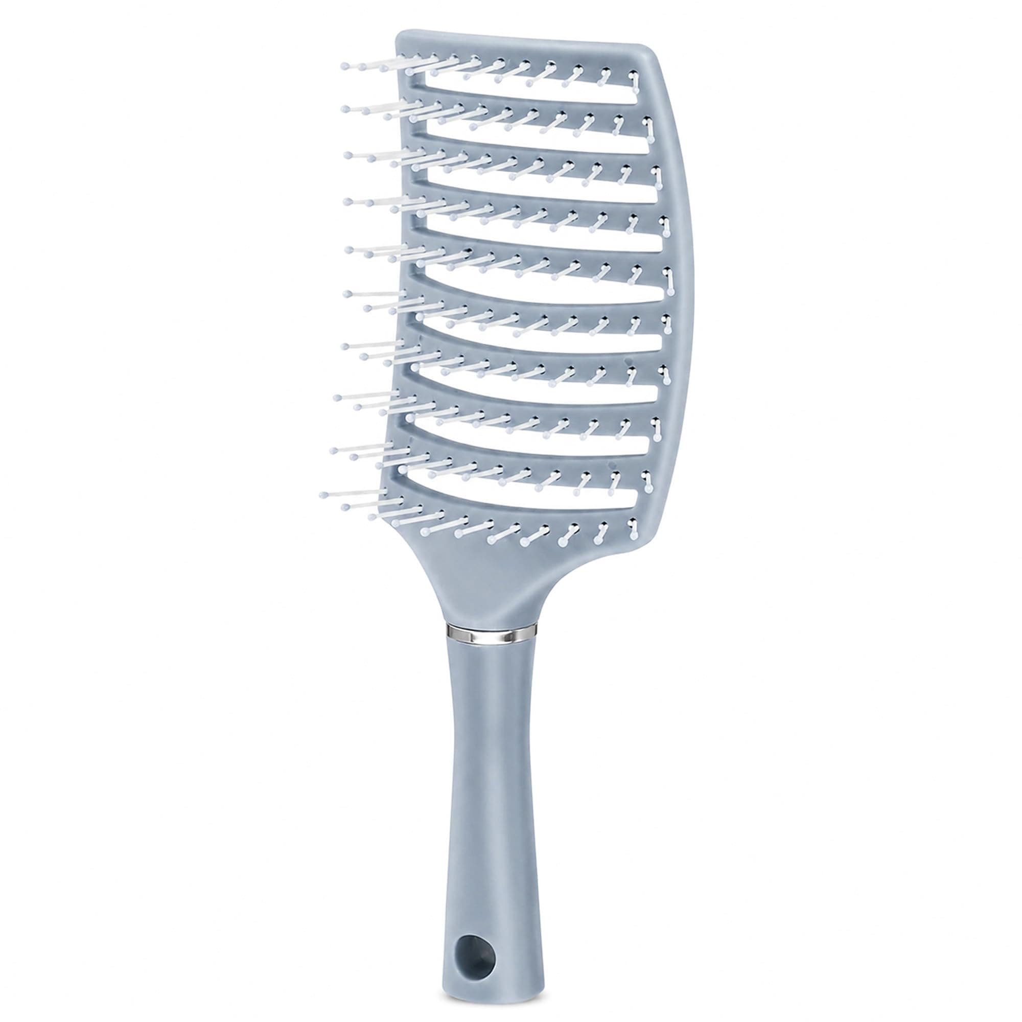 GLUN® Portable Detangling Hair Brush Pack of 1 Blue Colour, Curly & Straight Hair Brush for Women & Men Accessories Use in Salon, Home & Personal Use