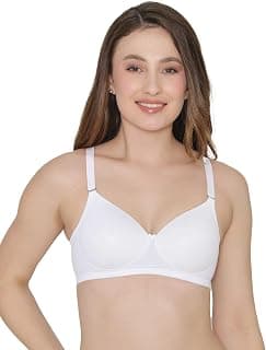 B'ZAR BZAR Women's Lightly Padded Wired Balconette Bra | Stylish Backless Design | Comfortable Fit with Adjustable Straps | Ideal for Dresses, Tops 32D White