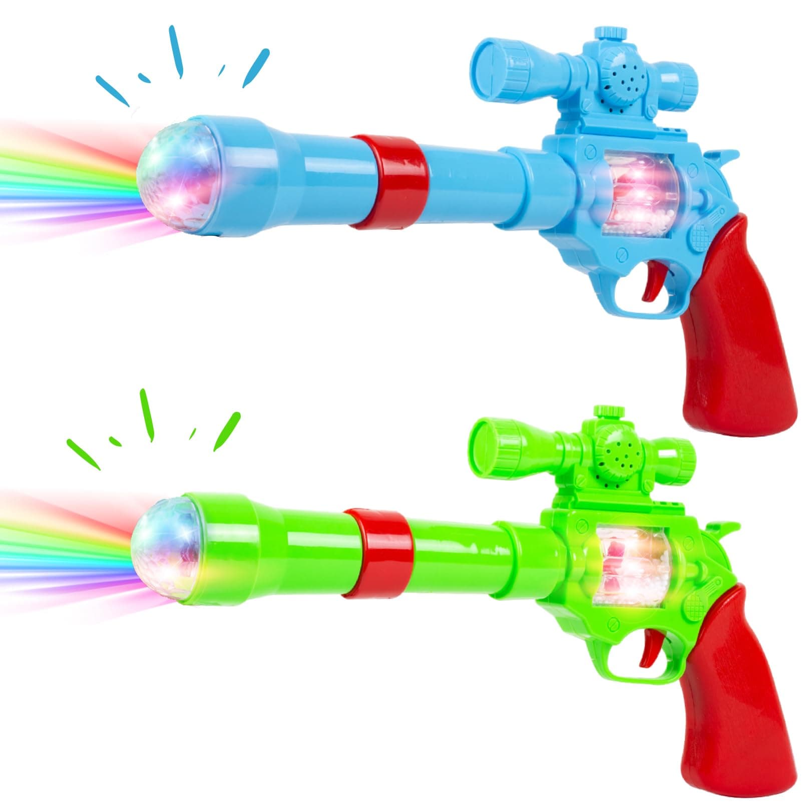 Gooyo GY-947 Projection Strike Gun Toy with 3D Vibrant Light & Sound Effects | Projection Toy Gun | Musical Toy Gun for Kids | Assorted | 3xAA Battery (Not Included)