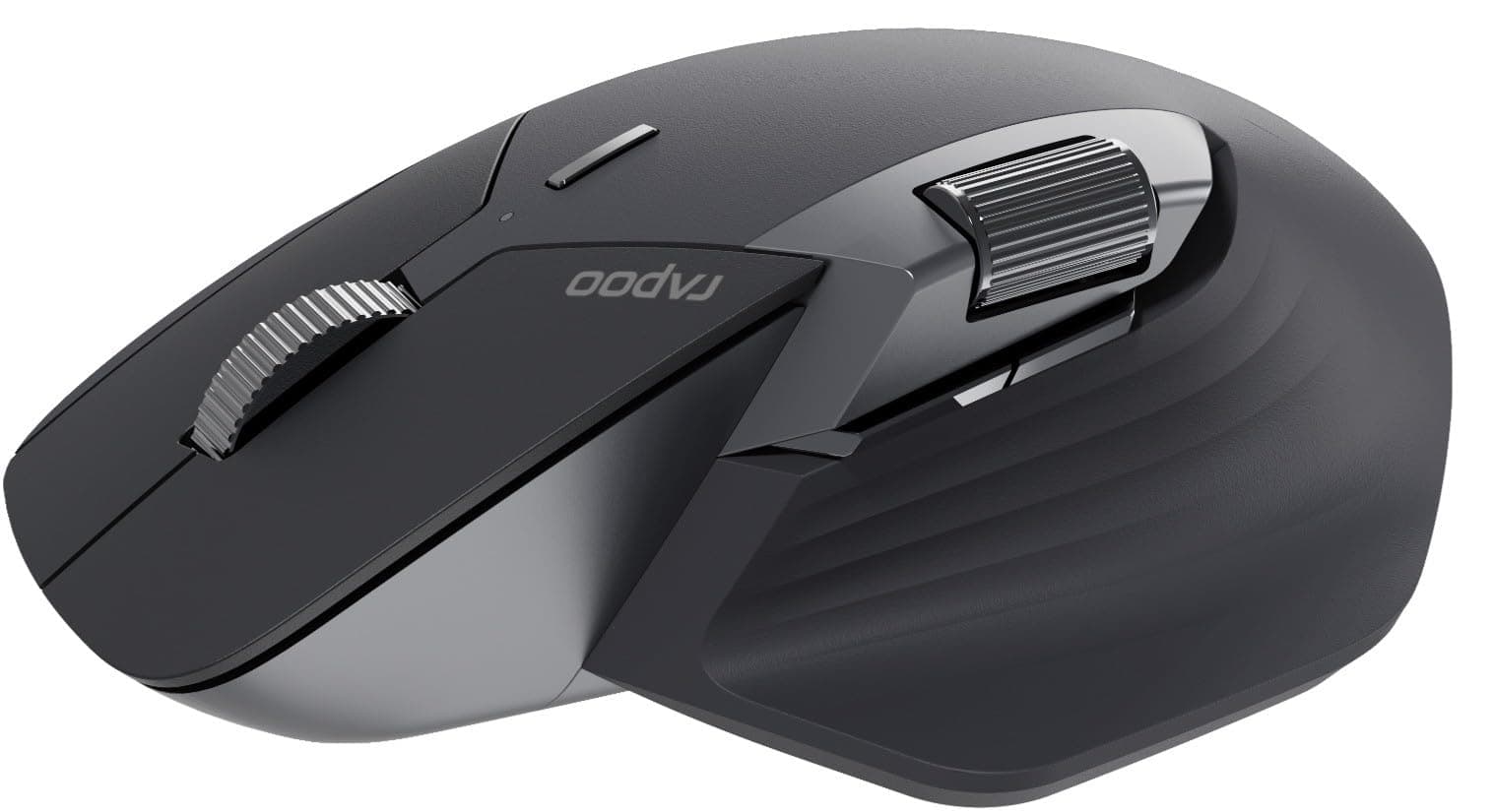 Rapoo MT760L MultiDevice Mouse |Wireless 2.4GHz, BT 5.0 &Wired |ErgonomicDesign |M+CrossScreen Transmission|50-4000 DPI |PAW3220 Sensor |1+10 programable Button |Rechargeable |3yrs Warranty |Black
