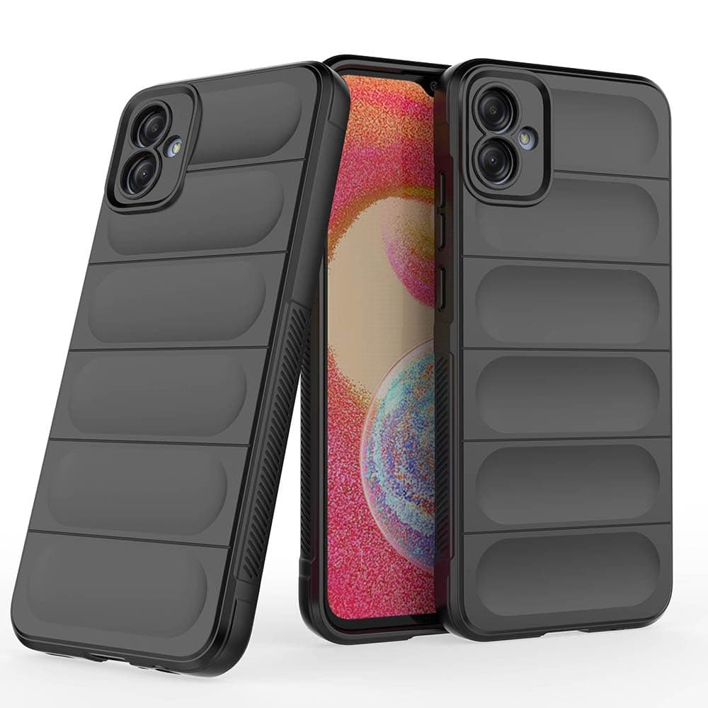 amazon basics Mobile Cover for Samsung Galaxy A04E 4G / M04 4G / F04 4G | Full Camera Protection | Liquid Silicon Case | Flexible Bumper Case for Samsung Galaxy A04E 4G / M04 4G / F04 4G (Black)
