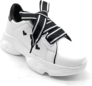 Antox Mid-Top Lace-Up Casual Sneakers Shoes for Womens