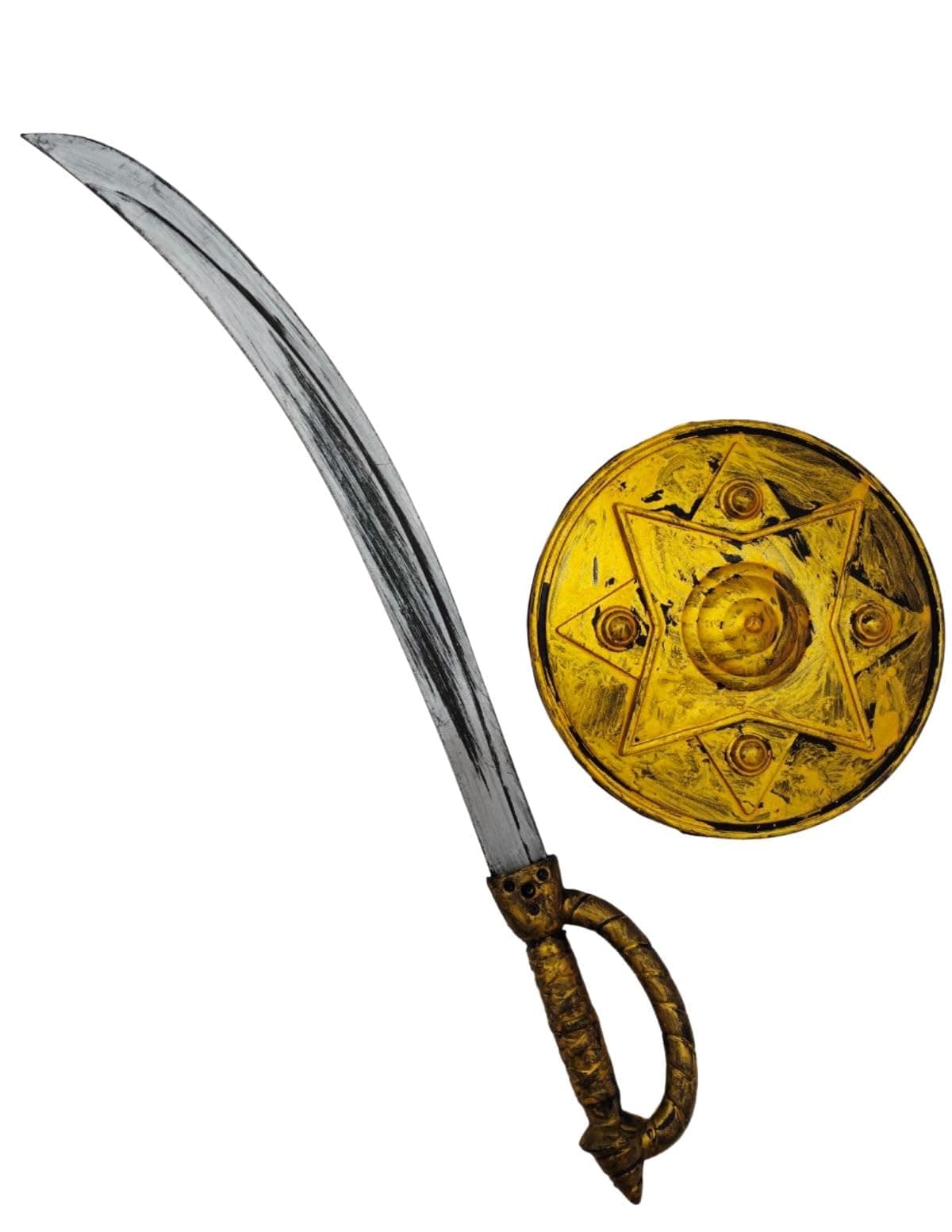 BookMyCostume Toy Weapon Shield & Warrior Accessory Collection – Prop Toy Swords, Axes, Tridents, Shields & Battle Gear for Halloween, Role-Play, School Annual Day & Gifts | For Props & Themed Events