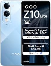 iQOO Z10 Lite 5G (Titanium Blue 2026, 4GB RAM, 64GB Storage)