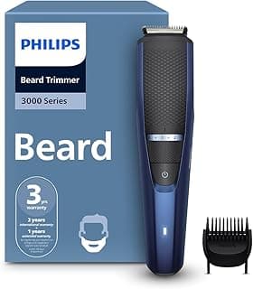 Philips India's No.1 Men's Trimmer* | Lift & Trim Technology | Skin Friendly Beard Trimmer for Men | Effortless Styling | Self-Sharpening Blades | 60 mins runtime | 3 yrs warranty* | BT3325