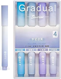 SHUTTLE ART Pastel Highlighter Set | Cute Aesthetic Highlighter Pens No Bleed Marker Pens with Chisel Tip Water Based Ink Quick Dry for Study School Office Stationery