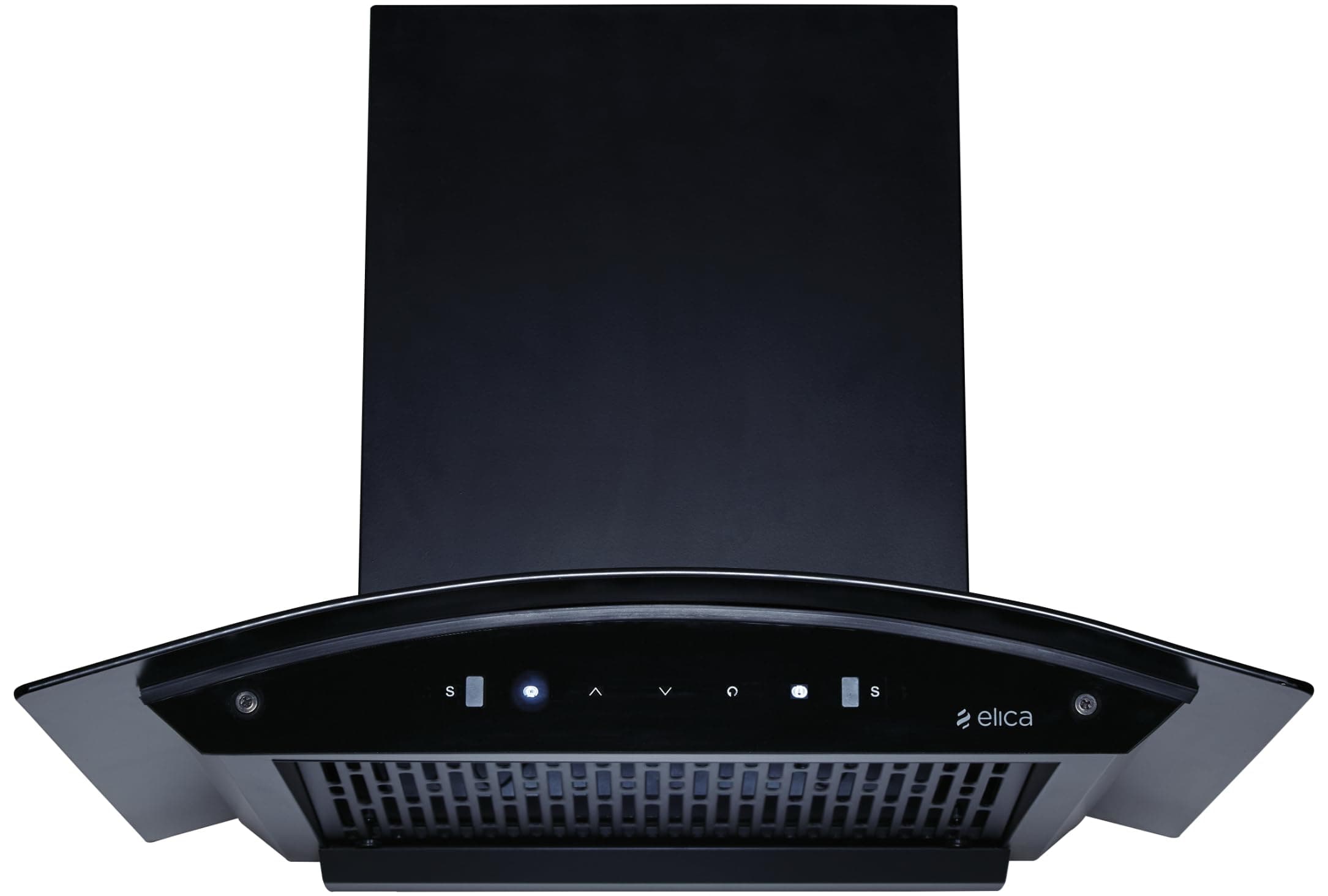 Elica 60cm 1500 m3/hr Filterless Autoclean Kitchen Chimney with 15 Years Motor Warranty & 5 Years Comprehensive (CURVE FL 600 HAC LTW MS NERO), Black