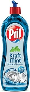 Pril Kraft Mint Liquid Dishwash Gel -750ml -Malodour Removal Specialist | Insta Clean | Suitable for cleaning Non-Veg Cooked Utensils or Strong Smelling Food was served | Zero White Residue | Packaging may vary