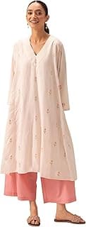 ANNI DESIGNER Women's Rayon Viscose A-Line Printed Co-Ord Set with Palazzo | Kurta Set for Women | A-Line Kurti Co-Ord Set | Printed Kurti Palazzo | Women Kurta Set