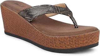 Inc.5 Women Antique-Toned Striped Embellished Wedge Heels Sandal