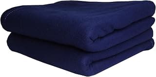HOMIEE Solid/Plain Polar Fleece Blanket - Soft & Cozy All-Season Blanket for Single Bed | Ultra-Soft Machine Washable, Durable & Lightweight | Ideal for Winter & Summer Use (Pack of 2, 400 gm Each)