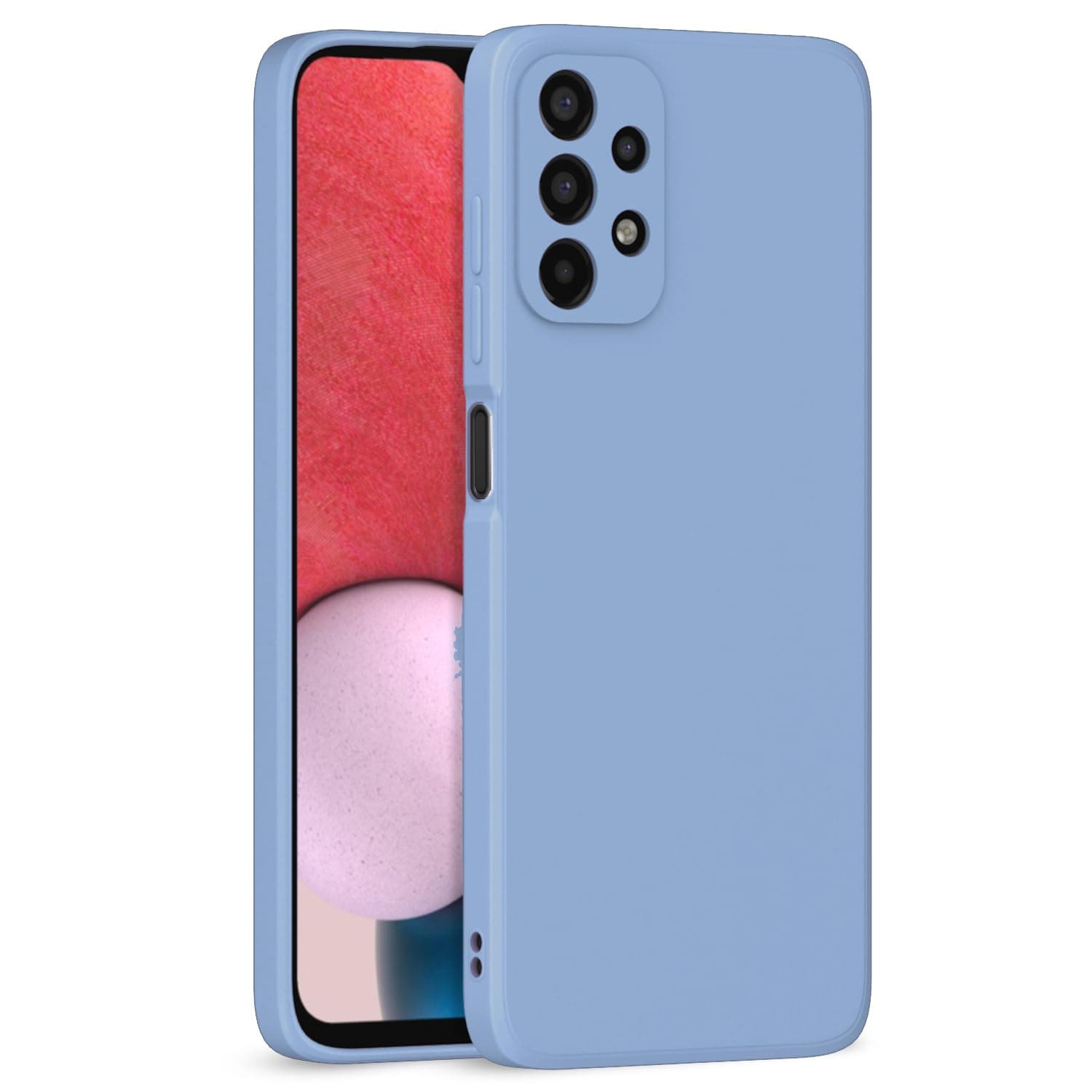 Pikkme Back Cover for Samsung Galaxy A23 4G / A23 5G | Camera Protection Shockproof Soft Matte Silicone Bumper Case (Aqua Blue)