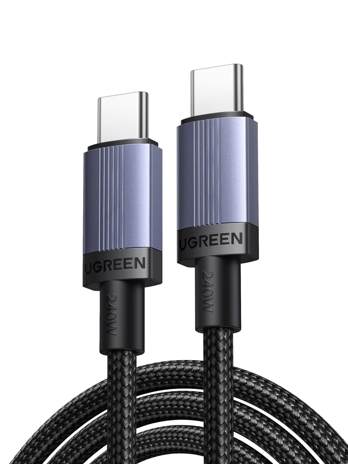 UGREEN 240W USB C to USB C Cable 2M USBC to USBC PD Fast Charging Type C Charger Cable for iPhone 17 Pro Max, MacBook, iPad pro, Dell, Matebook, Chromebook, Pixel, Galaxy S25 S24, Switch
