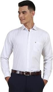 Allen Solly Men's Striped Formal Shirt | Classic Fit | Crisp Tailored Look | Office, Business & Workwear
