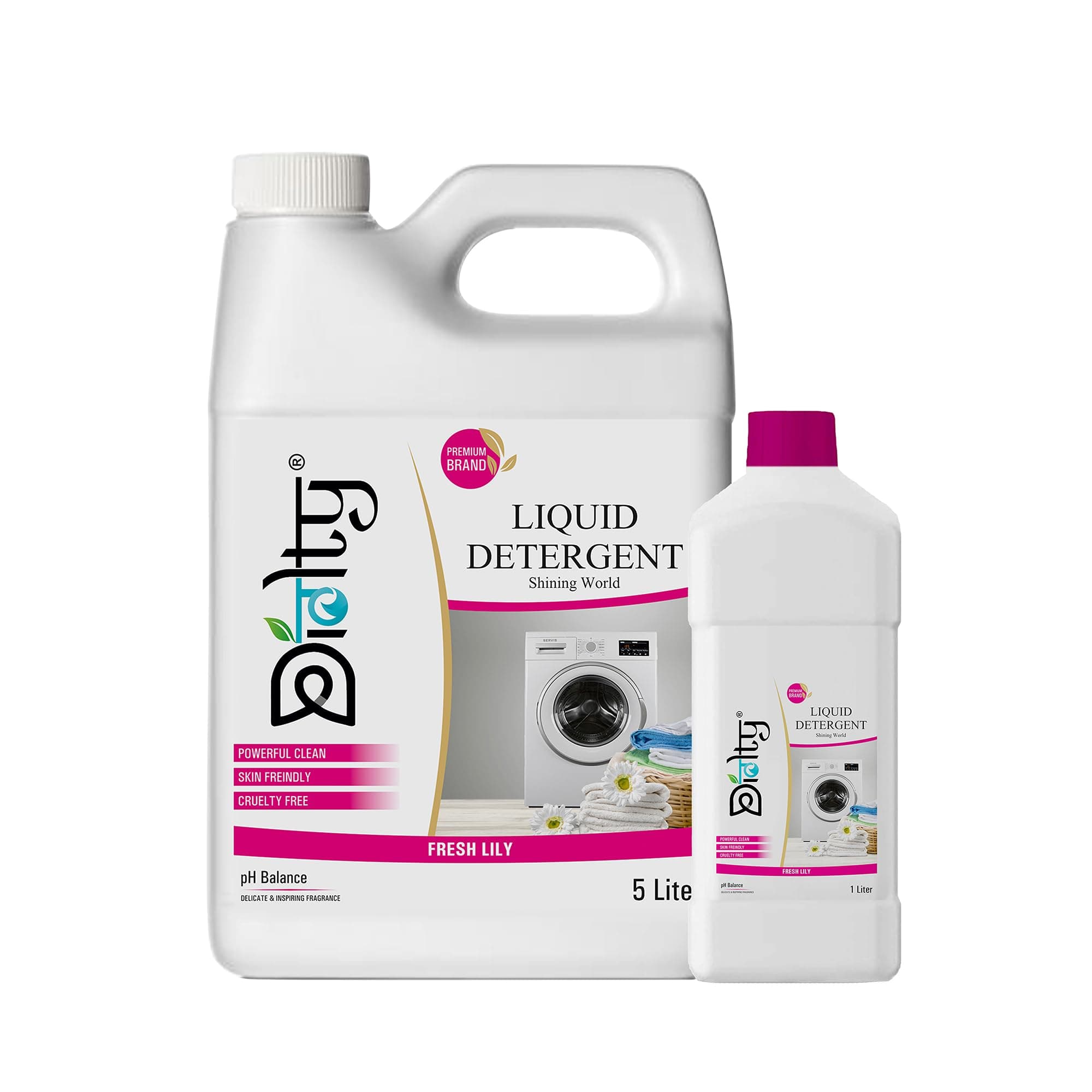 Diolty 6L Liquid Laundry Detergent Lily Scent | Concentrated Bio-Enzyme Stain Remover | HE Front Load Top Load Safe | ColorSafe Fabric Protector | 100+ Washes Family Value Pack