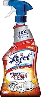 Lizol Kitchen Cleaner Spray - 450 ml | Suitable for all Kitchen Surfaces, Gas Stove, Countertop, Tiles, Chimney and Sink | Kills 99.9% germs