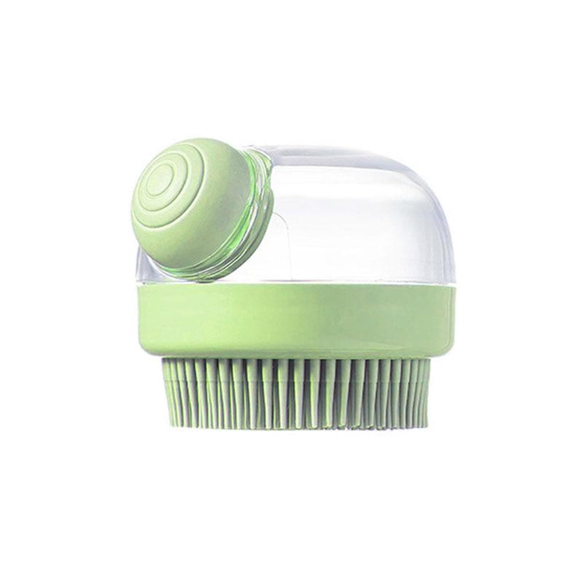 AUGEN Exfoliating Shower Scrubber, Gentle Silicone Body Scrubber Deep Cleaning Soap Dispenser for Bath for Women Men (Green)