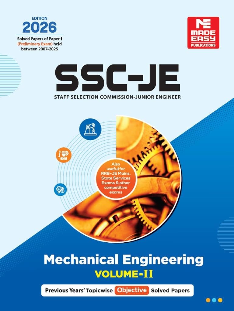 SSC-JE 2026: Mechanical Engineering Previous Year Objective Solved Paper Volume-2