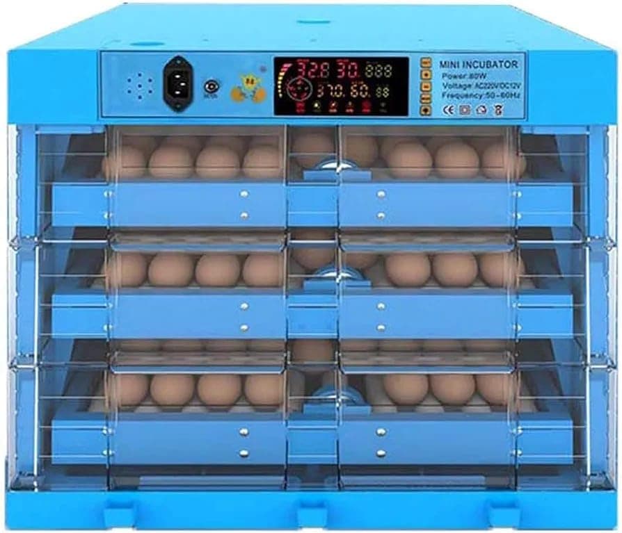 Ndeal Eggs Incubator, Eggs Large Incubators, Automatic Dual Power Supply Incubator with Auto Egg Turner & Temperature Control Ventilation, for Chicken Duck Goose Eggs Incubator (192 Eggs Incubator)