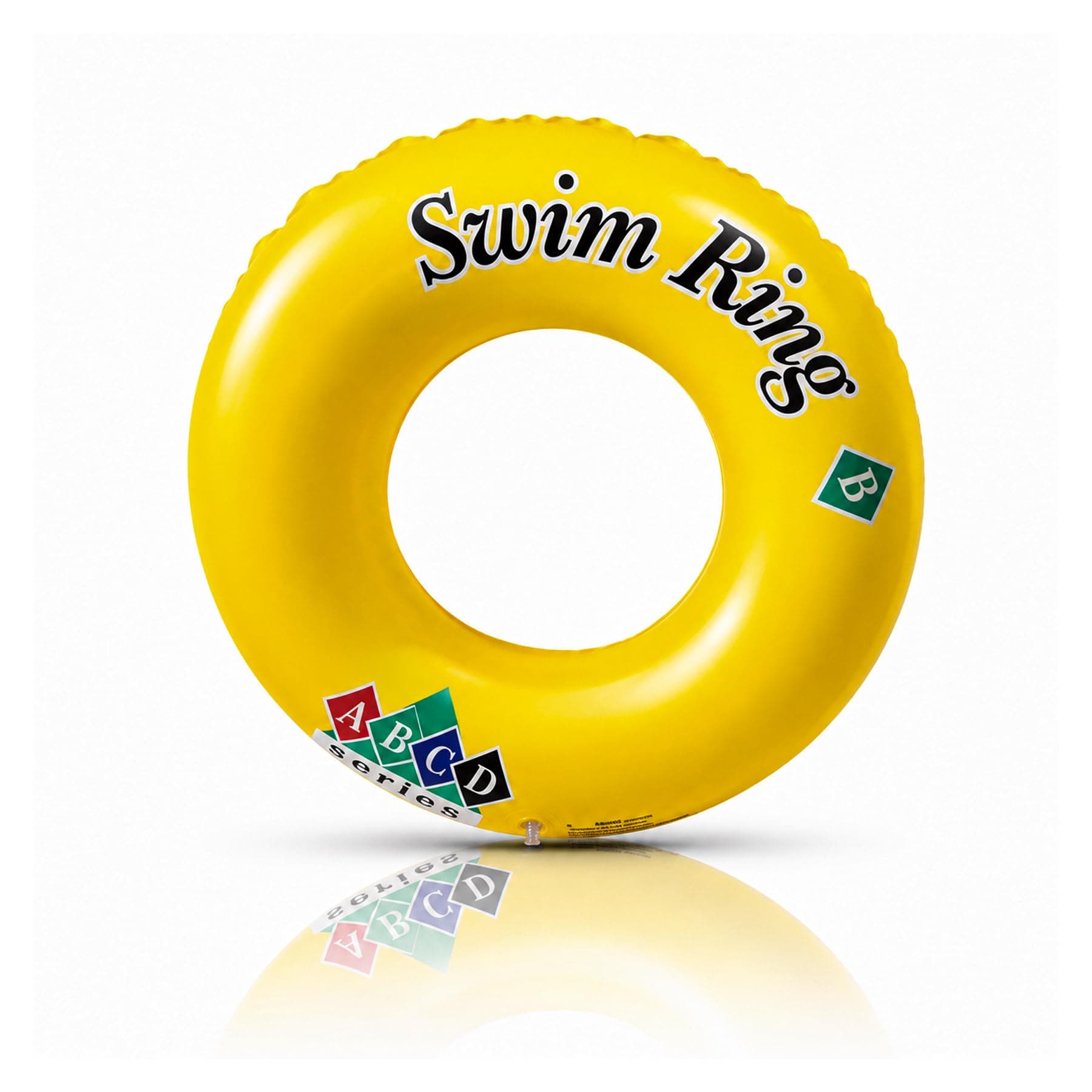 Koochie-Koo Ring Swimming Tube for Kids Inflatable Pool Float Tube for Boys & Girls Thick PVC Swim Tube with Leak-Proof Valve, Safe & Durable Water Float for Pool Beach Summer Fun (Random Colour)