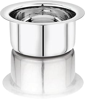 Vinod Stainless Steel Flat Bottom Cooking Tope | Induction & Gas Compatible | Food-Grade Stainless Steel | 15.5 cm Dia | 18G | 1.5mm Thickness | 750ml Capacity | Rust-Resistant & Long-Lasting