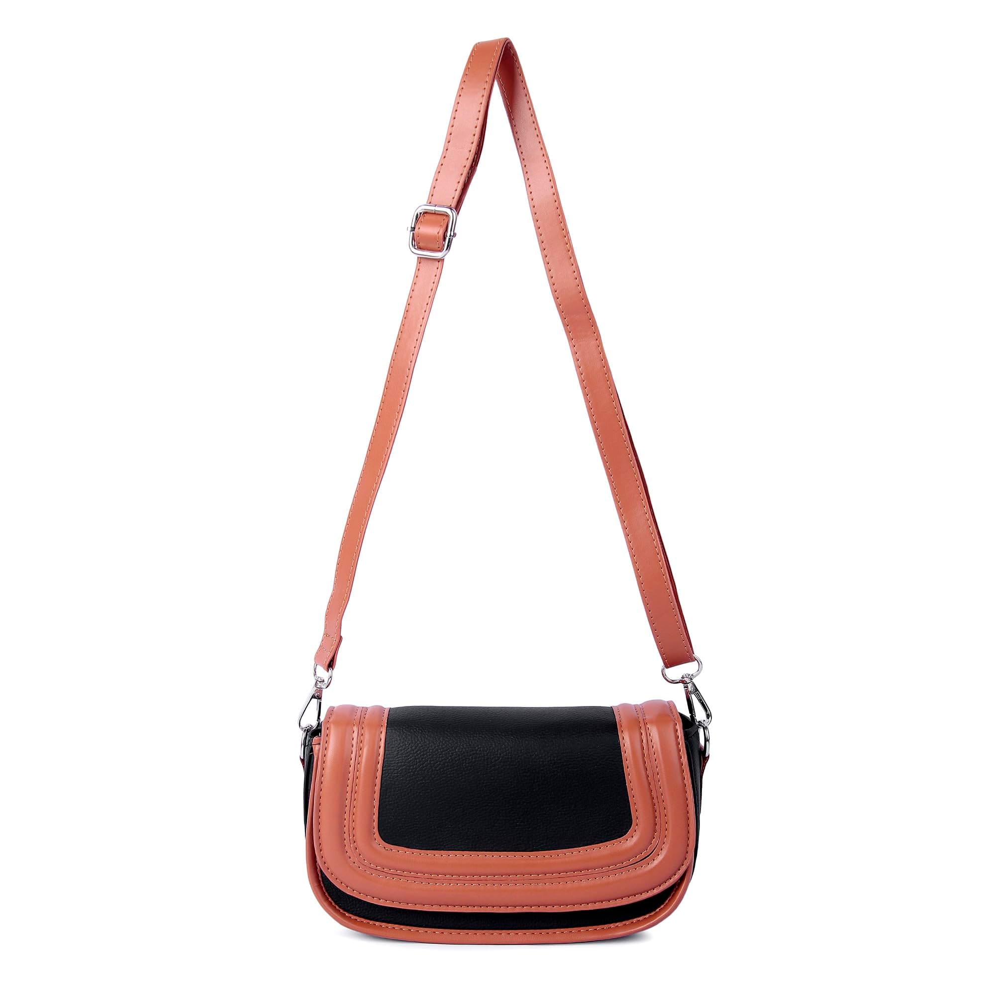 Ceres India Crossbody Sling Bag for Women | 2-in-1 Dual Strap Shoulder & Sling Style | Stylish Small Handbag for Casual, Travel & Everyday Use