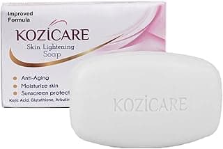 Kozicare Kojic Acid Soap & Glutathione Soap | Bathing | Bath for Men & Women | for Bath | Moisturize Skin | Fades Dark Spots | Gentle Exfoliation - 75Gm