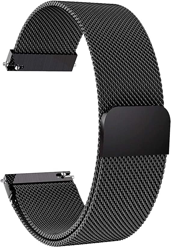 TECHONTO 22MM Metal Chain Strap with Magnetic Lock Compatible with Galaxy Watch|Gear S3(46mm),Honor Magic Watch 2(46mm),Huawei GT2(46mm) & 22mm Lugs Size Watches