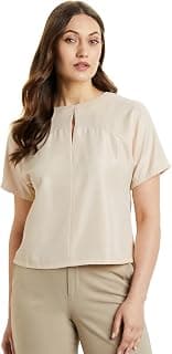 Symbol Premium Women's Polyester Crop Top (Relaxed Fit | Stylish | Desk-to-Dinner) (Available in Plus Sizes)