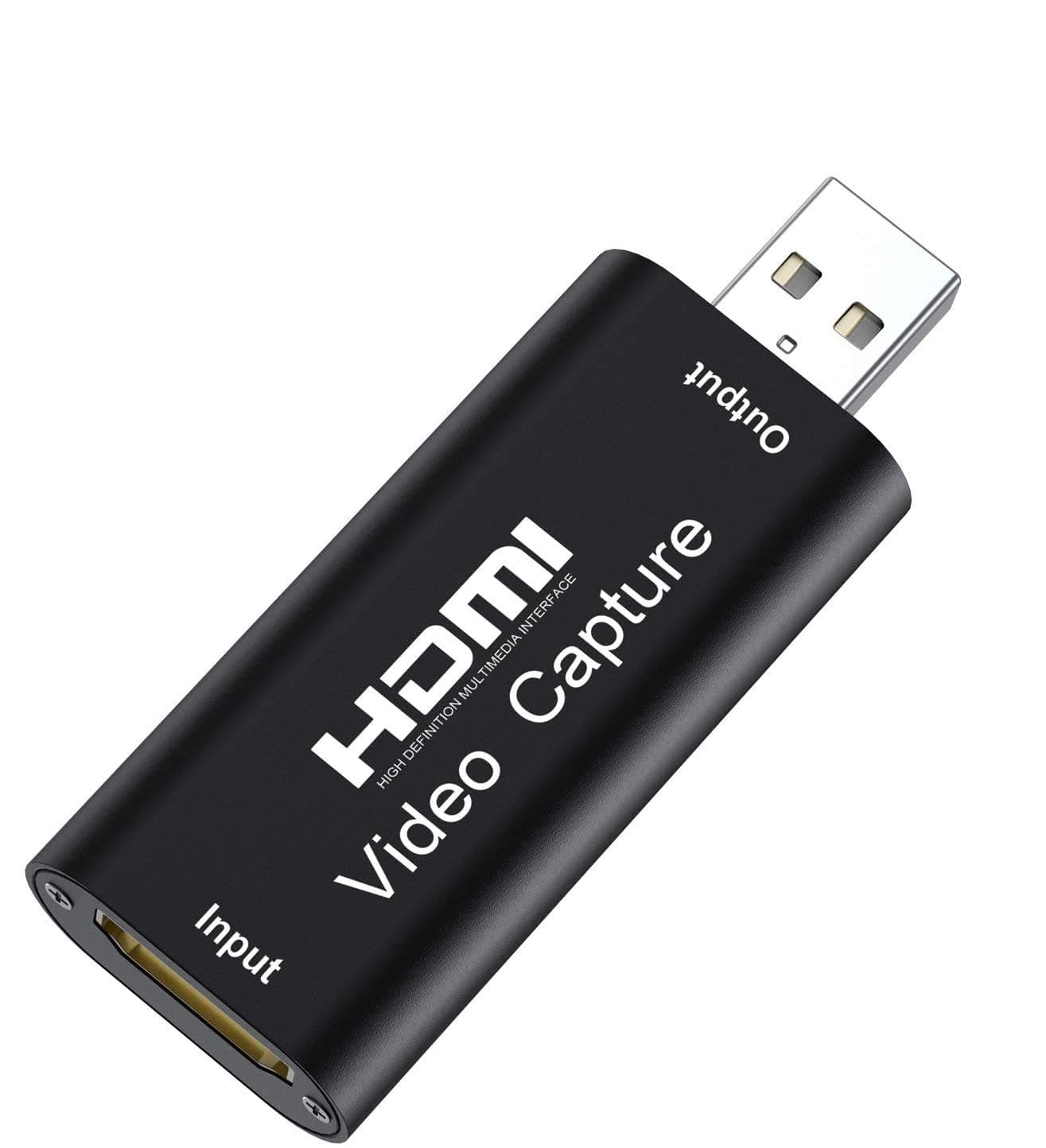 Tobo HDMI Video Capture Cards, HDMI to USB 2.0, HDMI Capture Device 1080p60, Record via DSLR Camcorder for High Definition Acquisition, Live Broadcasting and More, Game Capture Card USB-2.0-(TD-813HVC-004)