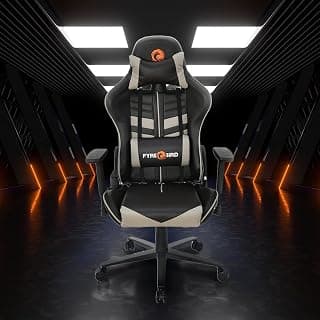 Nilkamal Fyrebird Ergonomic Gaming Chair with Lumbar Pillow, 3D Adjustable Armrest, Adjustable Neck, Gas Lift Mechanism, & 100mm Tilt (Razos)
