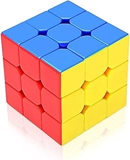 vGRASSP 3X3X3 High Speed Magic Cube Puzzle Toy - Adjustable Tightness and Stickerless