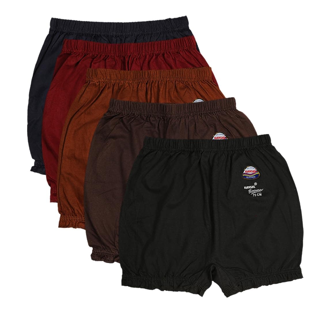 KANSAL Girl's and Women's Pure Cotton Bloomer (Pack of 5)