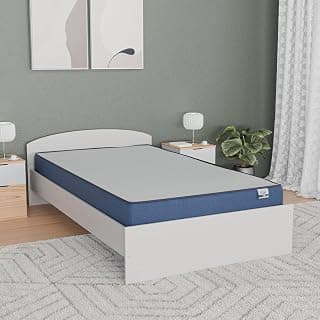Nilkamal SLEEP Plus Memory Foam 6 Inch Single Size Mattress | Reversible Design | Orthopedic Support | Soft Cover | Breathable Knitted Fabric | Bed Mattress | 10 Years Warranty, (78 x 36 x 6)