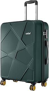Safari Medium Polypropylene Spinner Pentagon Pro 8 Wheels 66Cm Size Checkin Trolley Bag, Hard Case 360º Wheeling Luggage for Men & Women, Travel Bag, Suitcase for Travel, Dusk Green