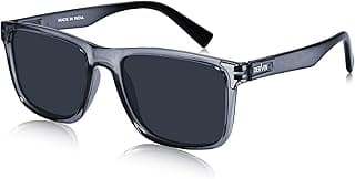 Dervin UV Protected Polarized Square Sunglasses for Men and Women