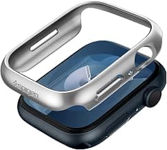 Spigen TPU + PC Thin Fit Cover Case for Apple Watch 9/8/7 (45mm) - Graphite (Watch not Included)