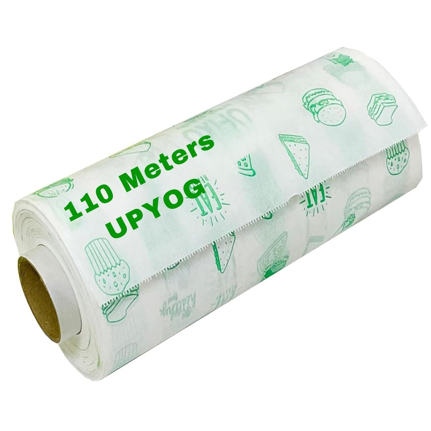 Upyog Premium Non-Stick Butter Wrapping Roll - 110 Meters, Food Wrap, Re-heatable, Parchment Paper Bulk