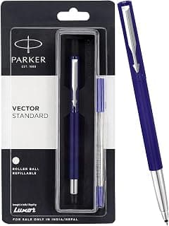 Parker Vector Standard Roller Ball, Blue, 1 Count (Pack of 1) (9000017248)