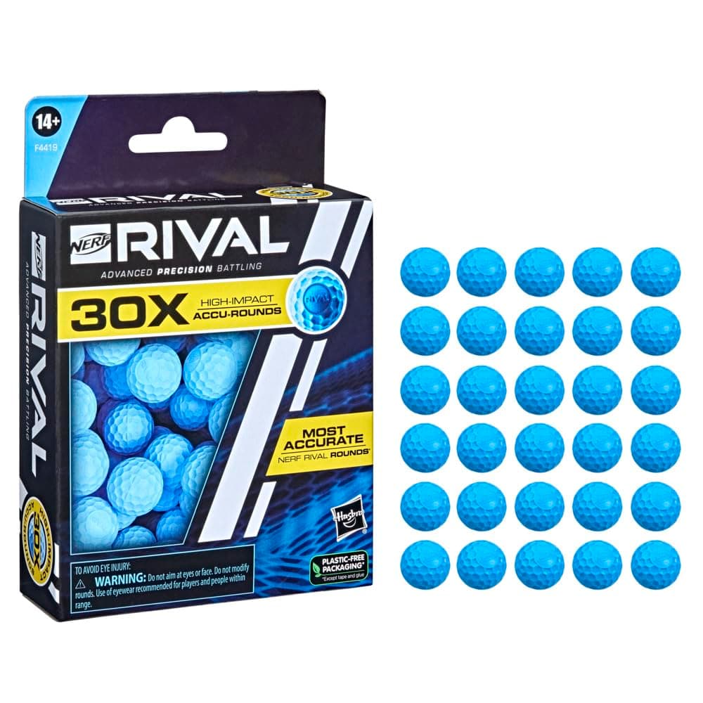Nerf Rival 30 Accu-Round Refill, Includes 30 Accu-Rounds, The Most Accurate, Compatible with Blasters
