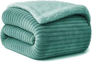 BSB HOME New Born Baby Blanket – All Season 2 Layer Fluffy AC Wrapping Sheet, Ultra Soft Flannel & Sherpa Blanket for Baby Boys & Girls (0–24 Months, 130 x 105 cm, Lightweight Color - Green