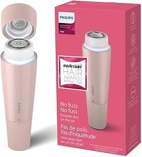 PHILIPS Facial Hair Remover 5000 Series, Personal Groomer for Women, Cordless and Compact |with Hypoallergenic Head, Gentle and Quick Facial Hair Removal | Easy Touch-Ups | BRR454/00