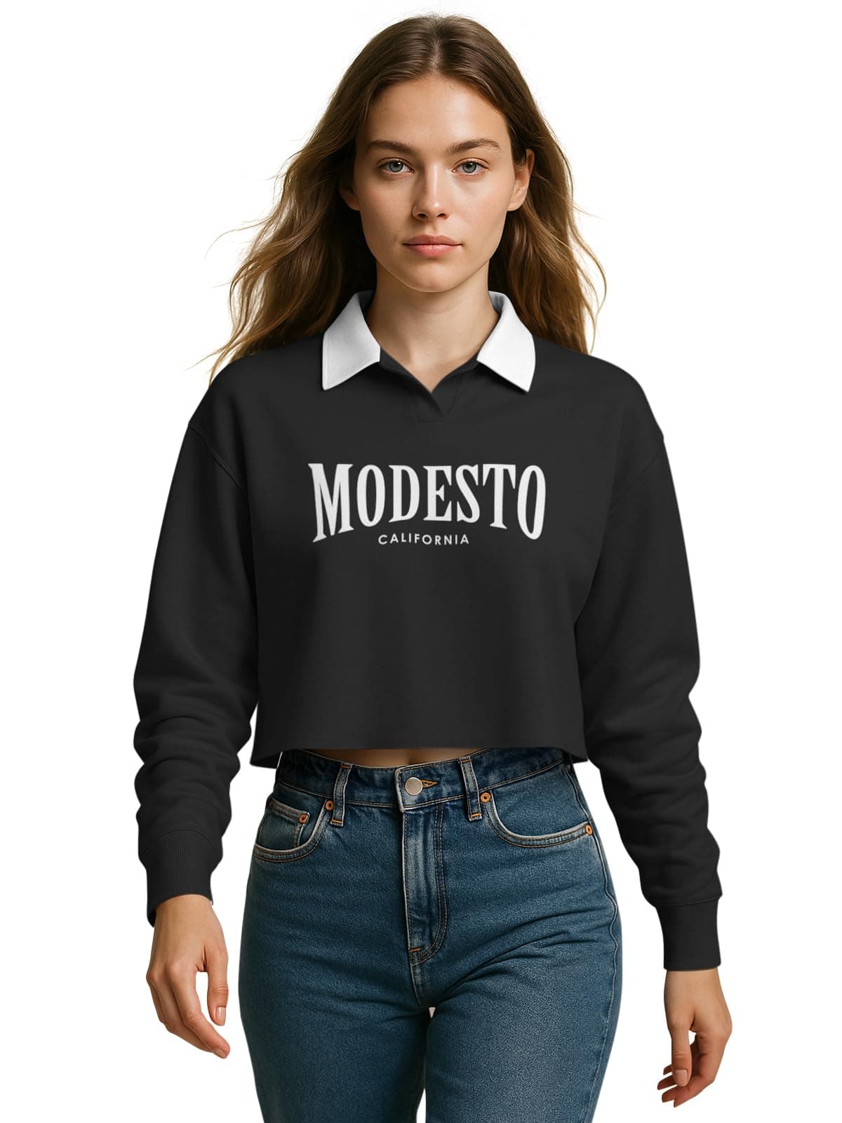 HELLCAT Crop Tshirt for Women Stylish Western | Polo T Shirt for Women Full Sleeves