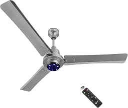 Orient Electric Uniquely Designed I Tome Pro 1200 mm BLDC Ceiling Fan with Remote | BEE 5-Star Rated Energy Efficient Fan | High Air Delivery, 3 Years Warranty by Orient - Space Grey