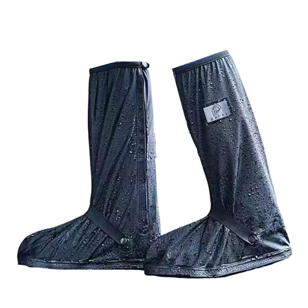 PALAY® Rain Shoes Cover, Waterproof Shoe Covers for Men Women, Reusable PVC Shoe Cover for Rainy Season, Non-Slip TPE Sole Rain Boots with Elastic Design Outdoor Footwear Protector for Monsoon