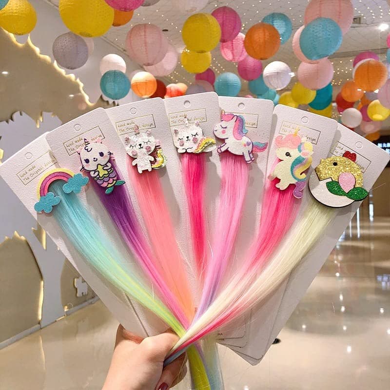 TERA 13 Return Gifts Hair Clips For Girls Kids (3 Pcs) Unicorn Theme Hair Clip For Girls, Wings Clip, Hair Pins Accessories, Baby Hair Clip For Kids